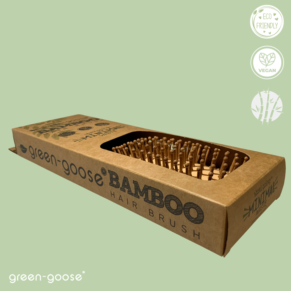 green-goose Bamboe Haarborstel XL - Afbeelding 10